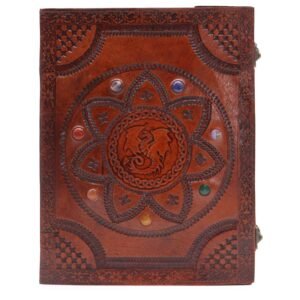 Chakra Dragon Mandala Ritual Leather Tome