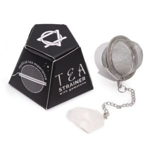 Harmonising Raw Crystal Tea Strainer Rock Quartz