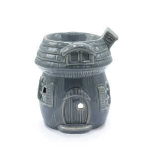 Enchanted Mushroom House Grey Oil Burner
