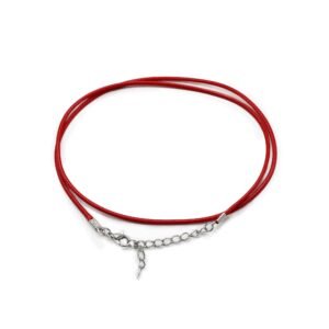 Bold Energy Pendant Cord Deep Red