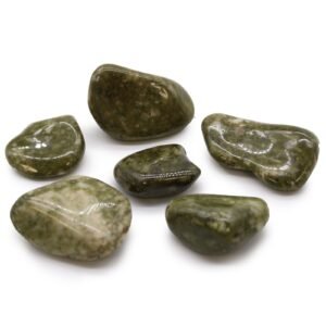 Renewal and Clarity Tumble Stones Epidote Snowflake