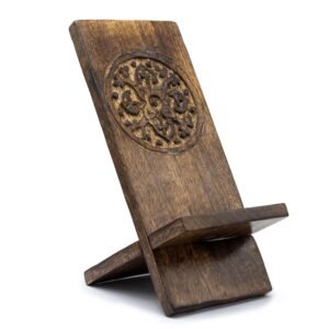 Harmonising Mandala Wooden Phone Stand Mango