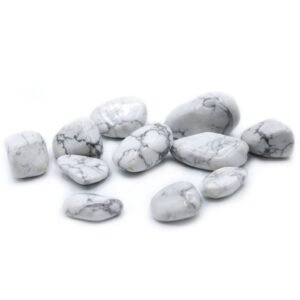 Soothing Stillness Tumbled Stones White Howlite