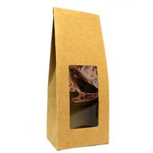 Tall Display Gift Box Kraft Window