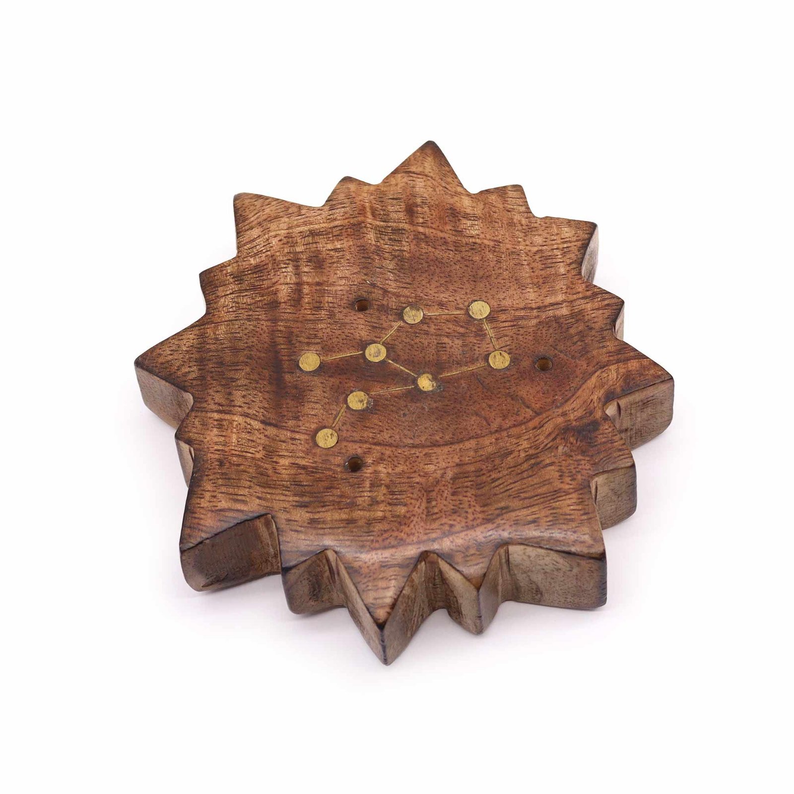 radiant sun zodiac brass incense burner set Radiant Sun Zodiac Brass Incense Burner Set