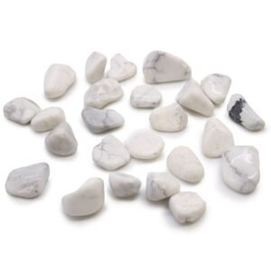 Soothing Mind Tumble Stones White Howlite Magnesite