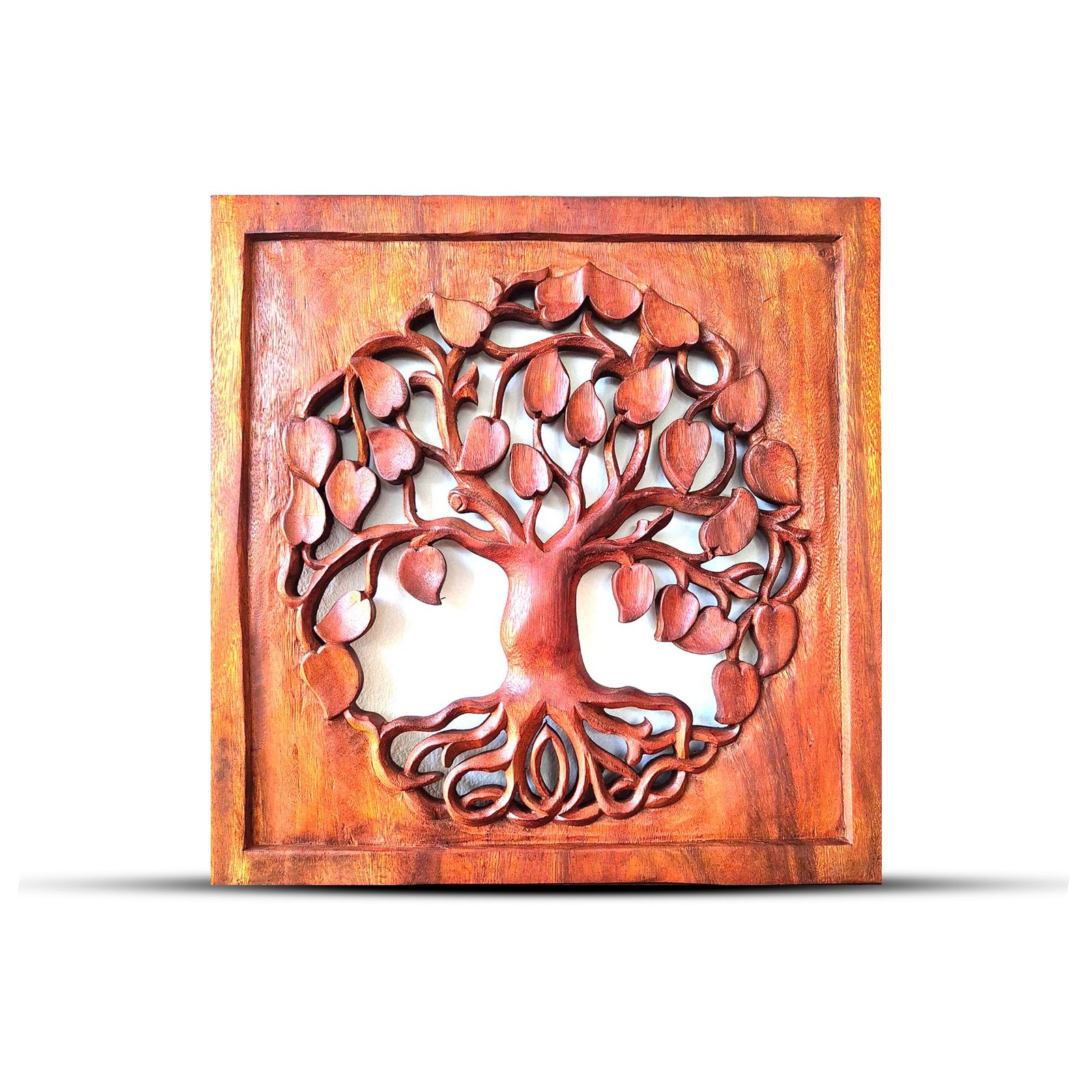 balancing square panel round tree of life suar Balancing Square Panel Round Tree of Life Suar