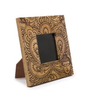 Serenity Buddha Small Black Mango Wood Frame