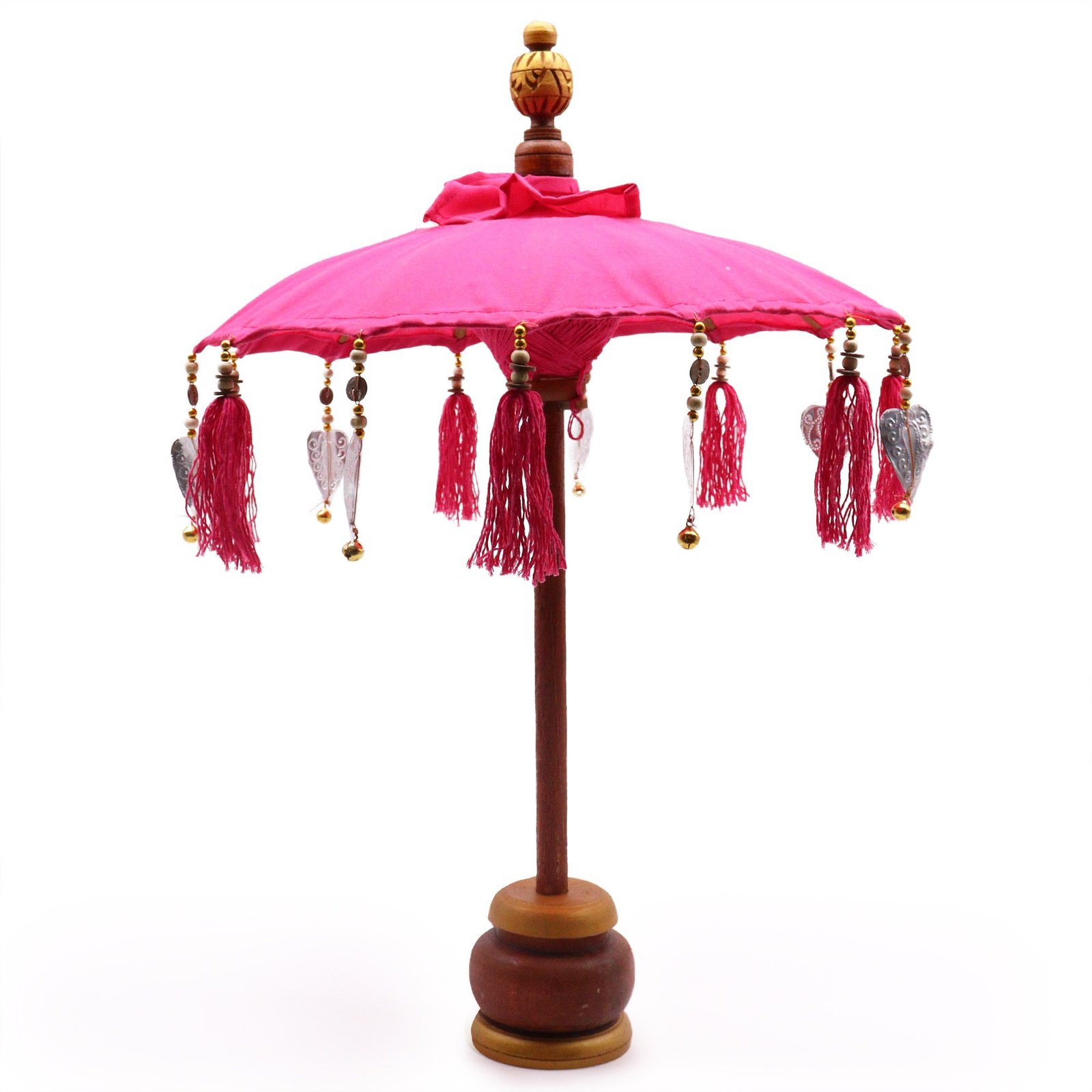 delicate bali home parasol pink cotton 40cm Delicate Bali Home Parasol Pink Cotton 40cm - Image 2