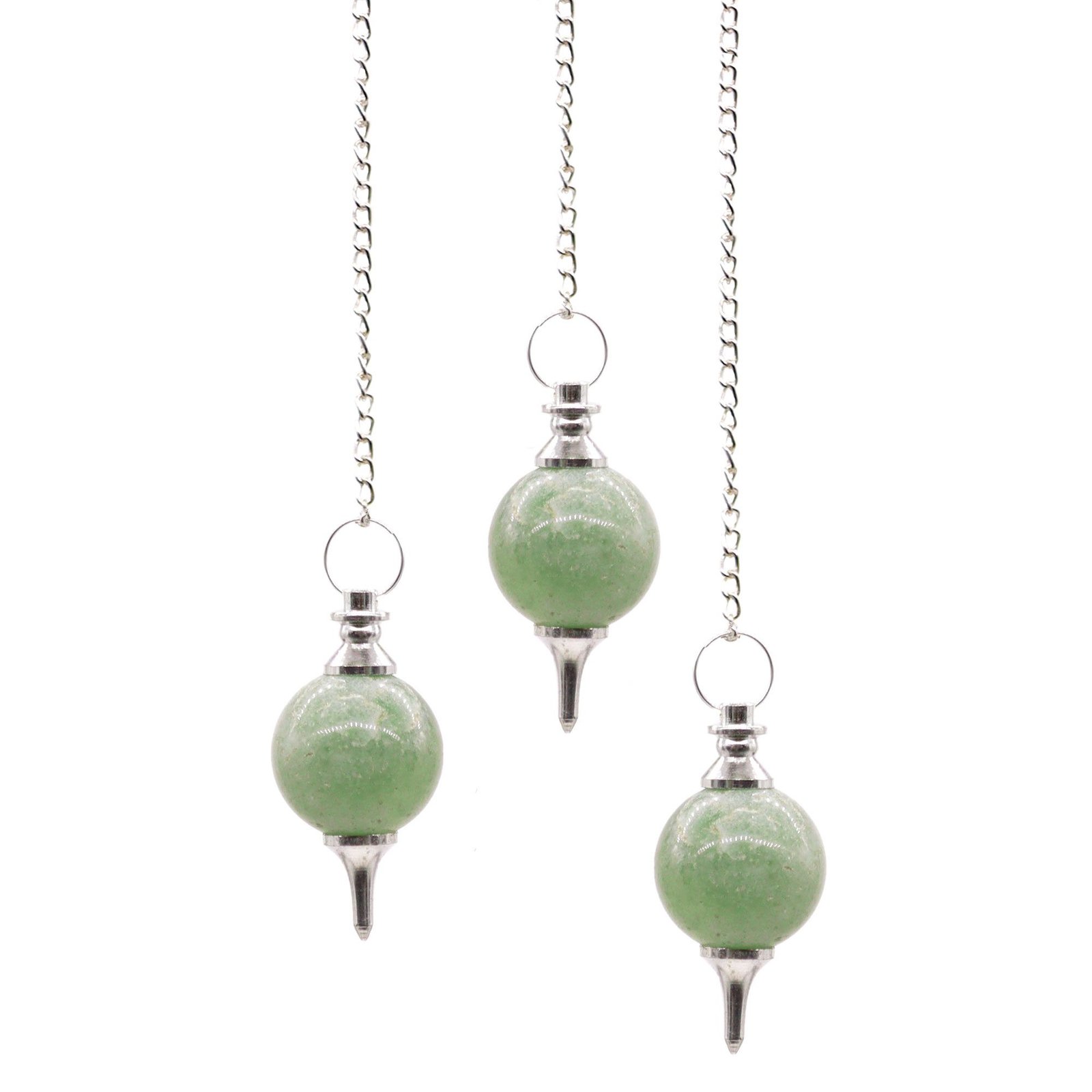abundant harmony green aventurine sphere pendulum Abundant Harmony Green Aventurine Sphere Pendulum