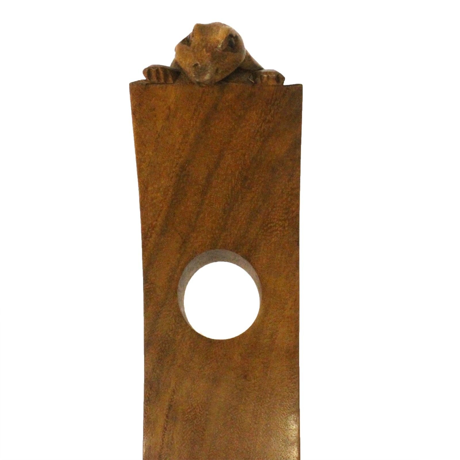 exotic balancing wine holder suar wood gecko Exotic Balancing Wine Holder Suar Wood Gecko - Image 2
