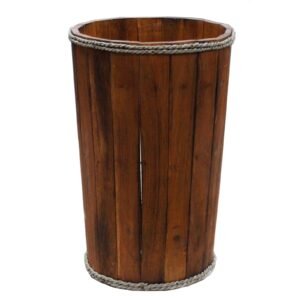Coastal Storage Display Tub Brown Nautical
