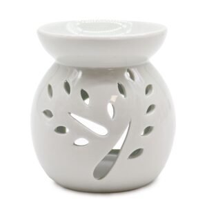 Forest Calm Large White Oil Burner Tree