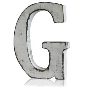 Personalised Shabby Chic Decorative Letter G