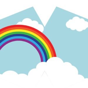 Uplifting Comfort Face Mask Rainbow Glow