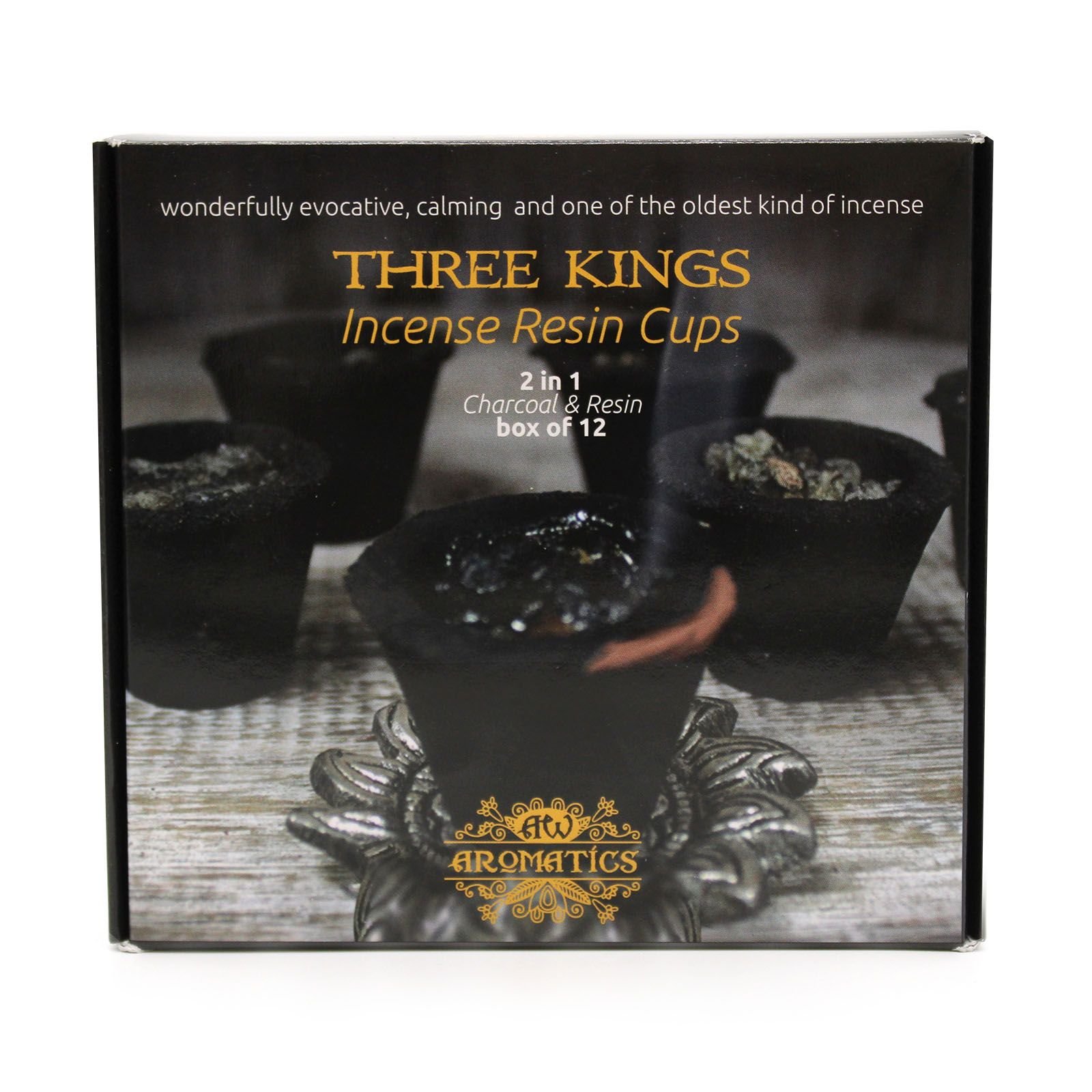ceremonial blessing resin incense cups three kings Ceremonial Blessing Resin Incense Cups Three Kings - Image 3