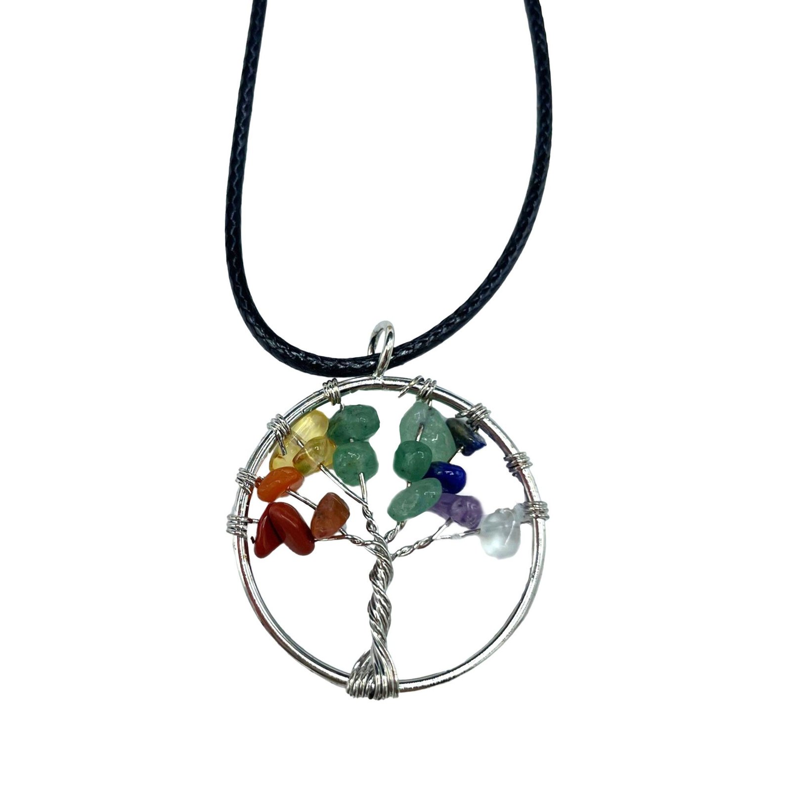 energy balancing tree of life chakra pendant Energy Balancing Tree of Life Chakra Pendant - Image 4