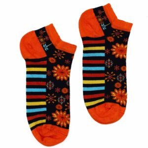 Mindful Comfort Bamboo Trainer Socks Mandala