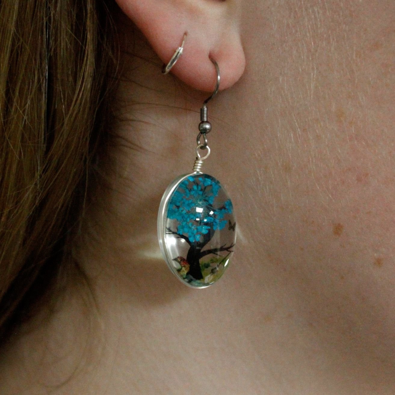 mystic tree of life teal floral jewelry Mystic Tree of Life Teal Floral Jewelry - Image 4