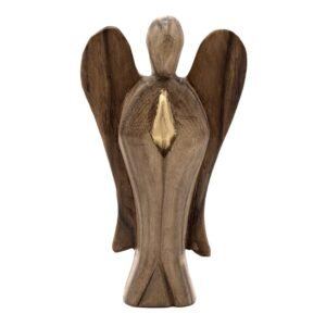 Heartfelt Friendship Guardian Angel Suar Wood 15cm