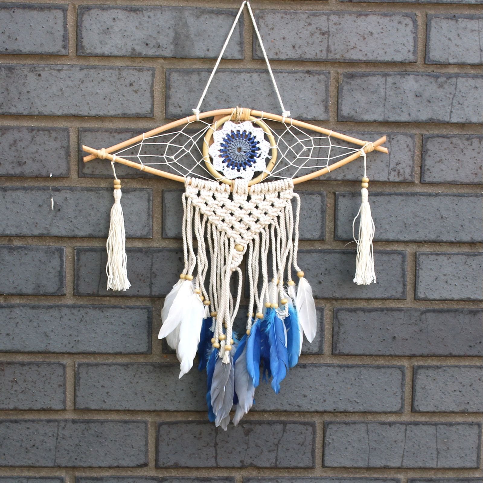 mini protective macrame dreamcatcher mystic eye Mini Protective Macrame Dreamcatcher Mystic Eye - Image 3