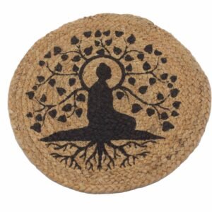 Serene Boho Place Mat Jute Bodhi Tree