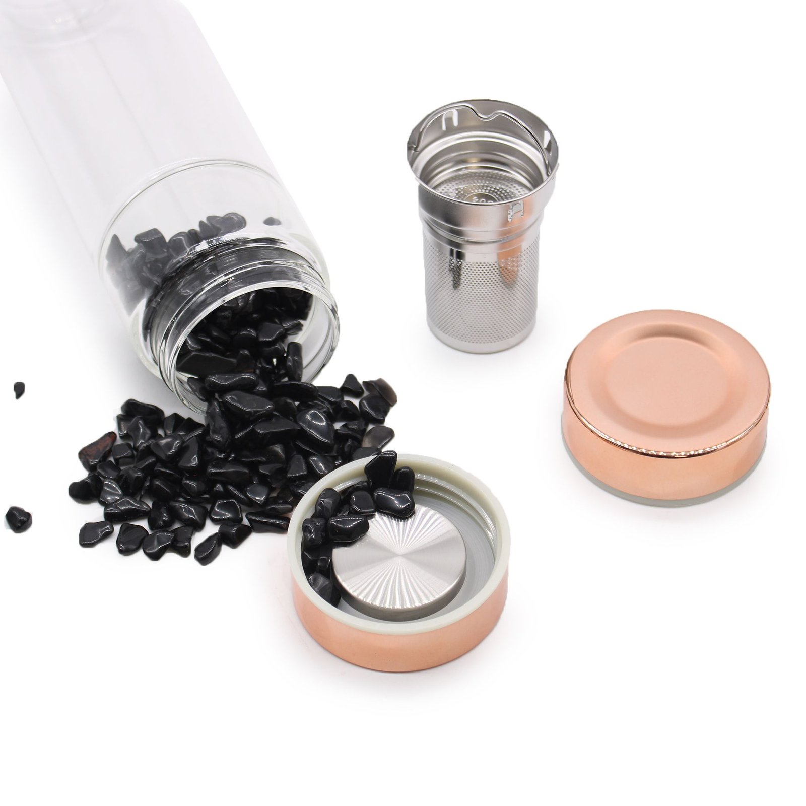 clarity crystal glass tea infuser rock quartz Clarity Crystal Glass Tea Infuser Rock Quartz - Image 3