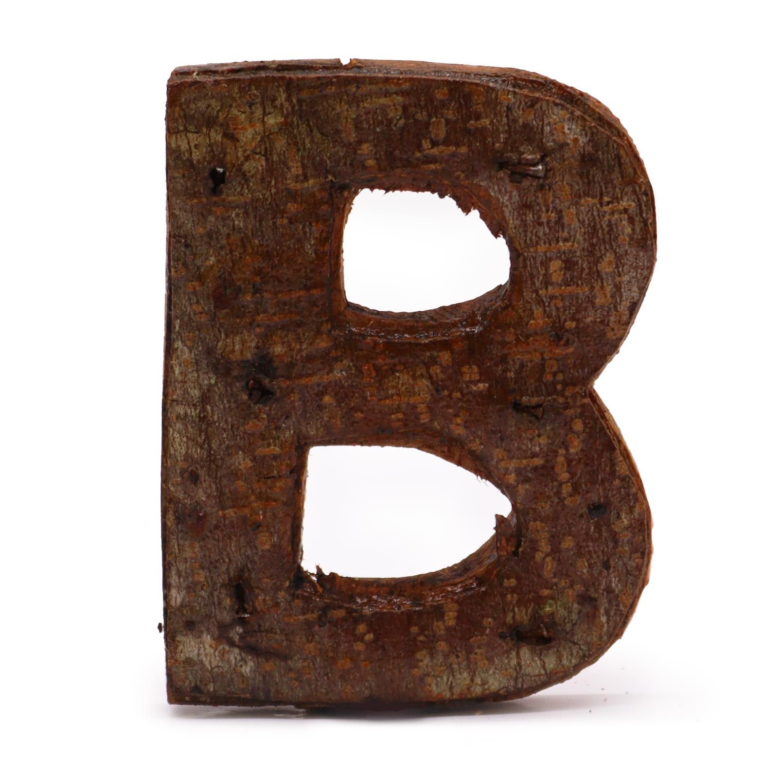 rustic natural bark decorative letter b Rustic Natural Bark Decorative Letter B - Image 2