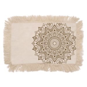 Calming Yoga Cushion Cover Bronze Lotus