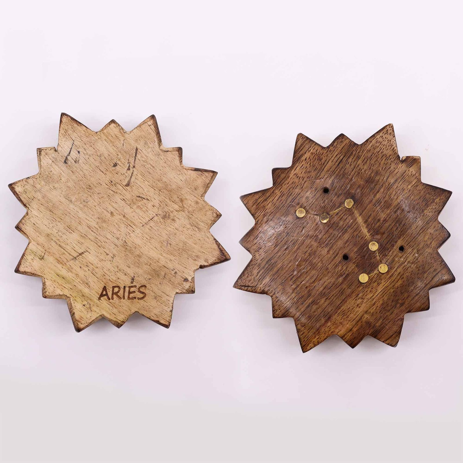 radiant sun zodiac brass incense burner set Radiant Sun Zodiac Brass Incense Burner Set - Image 2