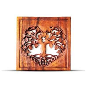 Nurturing Square Panel Tree of Life Heart