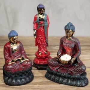 Devotional Buddha Single Devotee Candle Holder