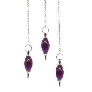 Spiritual Insight Lingam Pendulum Amethyst Crystal