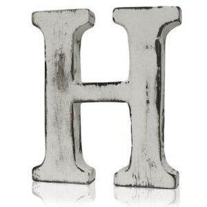 Personalised Shabby Chic Decorative Letter H