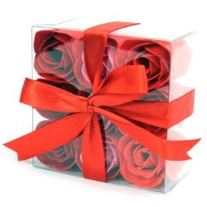 Romantic Bath Soap Flower Set Red Roses