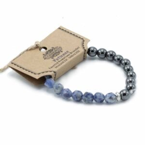 Insightful Expression Faceted Bracelet Sodalite