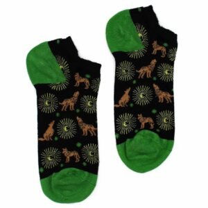 Lunar Spirit Low Bamboo Socks Wolves