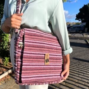 Soft Shield Laptop Bag Blush Pink Weave