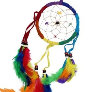 Uplifting Dreams Medium Rainbow Round Dreamcatcher