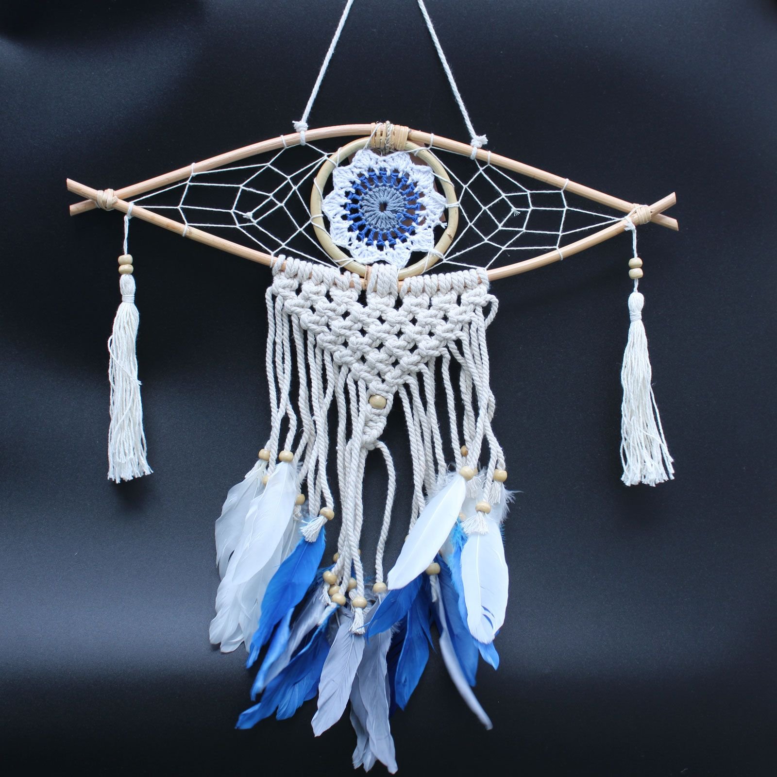 mini protective macrame dreamcatcher mystic eye Mini Protective Macrame Dreamcatcher Mystic Eye - Image 2