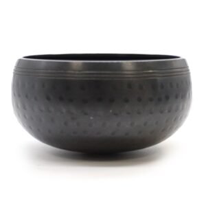 Deep Focus Black Beaten Singing Bowl 14cm