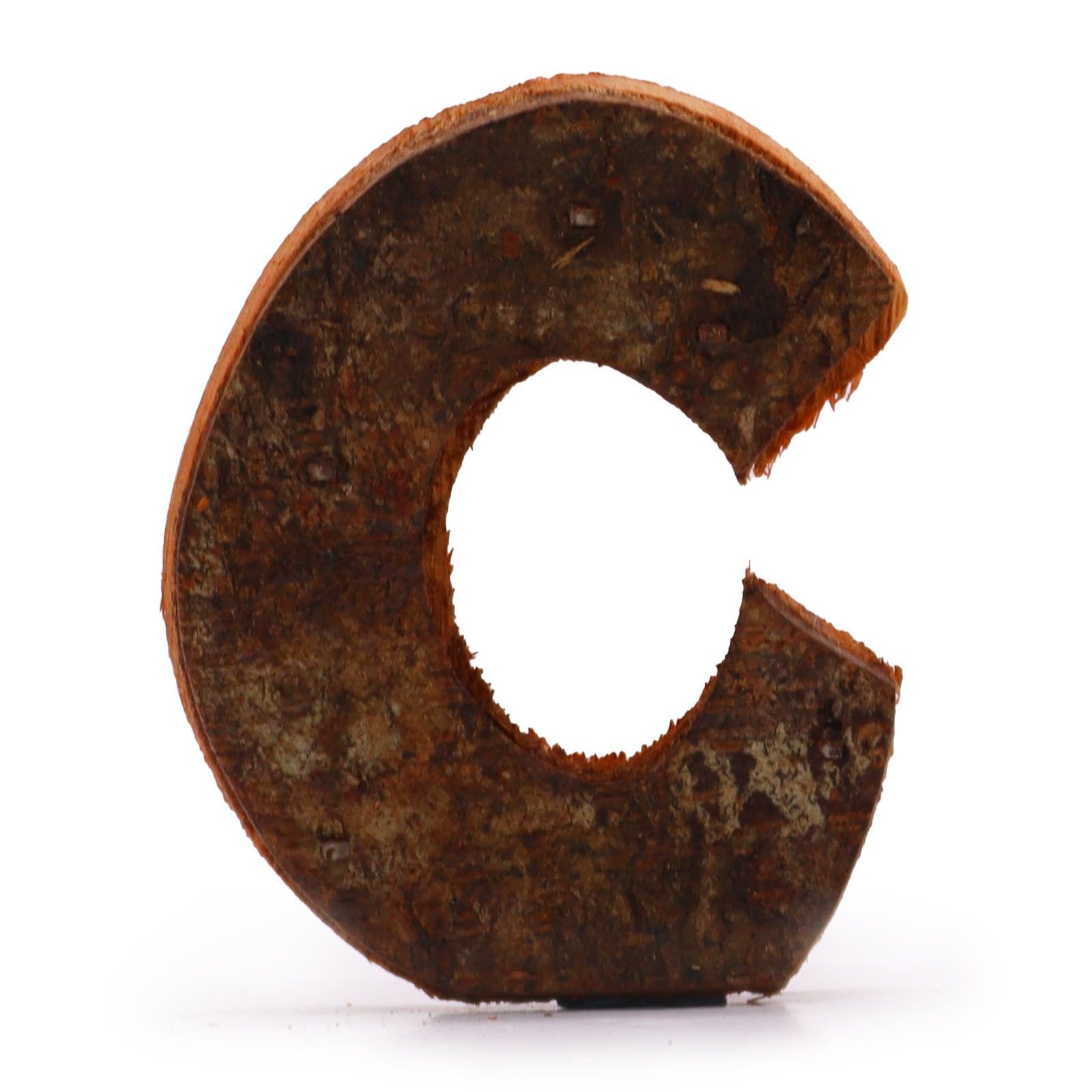 rustic natural bark decorative letter c Rustic Natural Bark Decorative Letter C - Image 2
