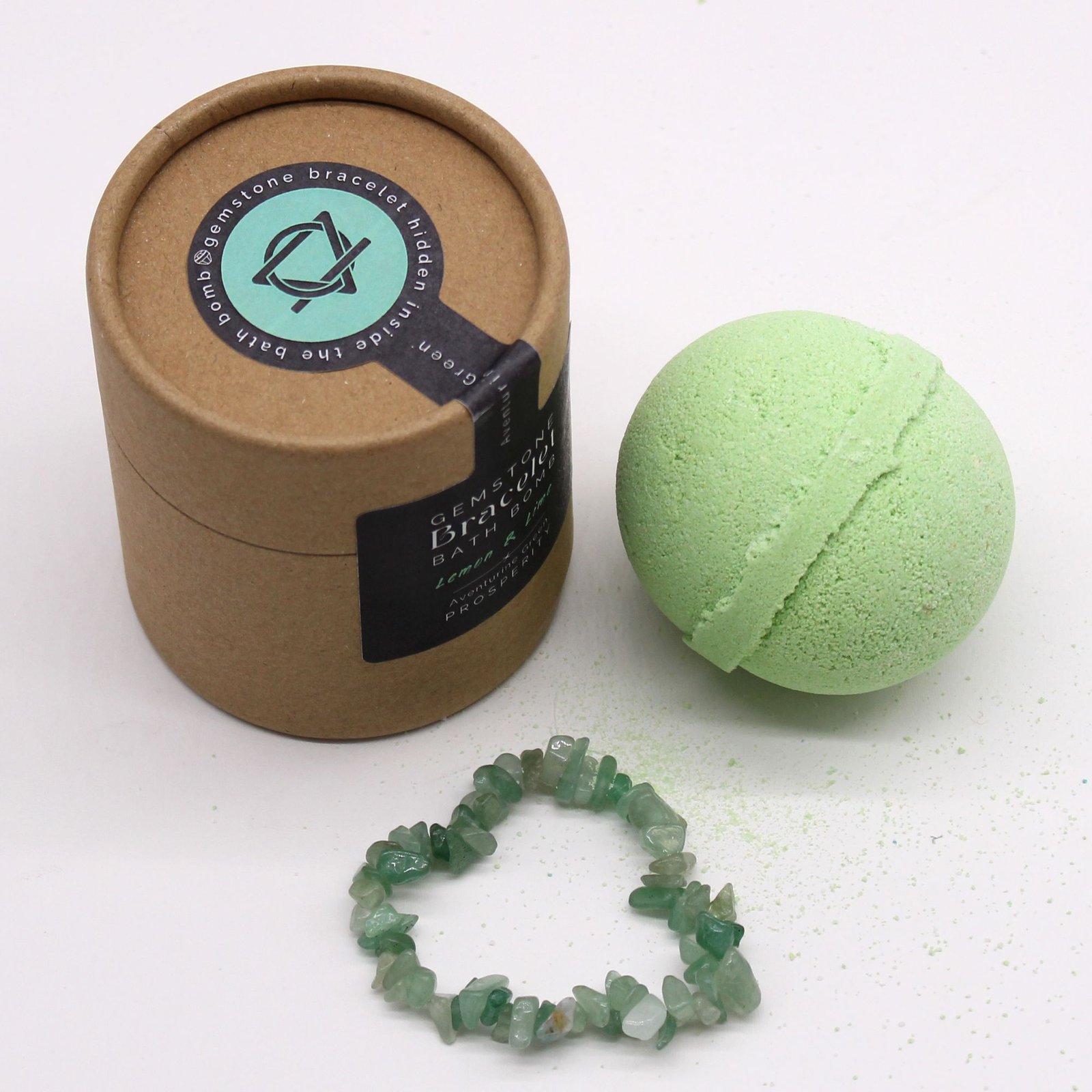 fresh renewal bath bomb green aventurine Fresh Renewal Bath Bomb Green Aventurine - Image 4