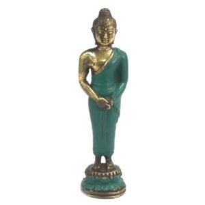 Graceful Balance Medium Brass Standing Buddha