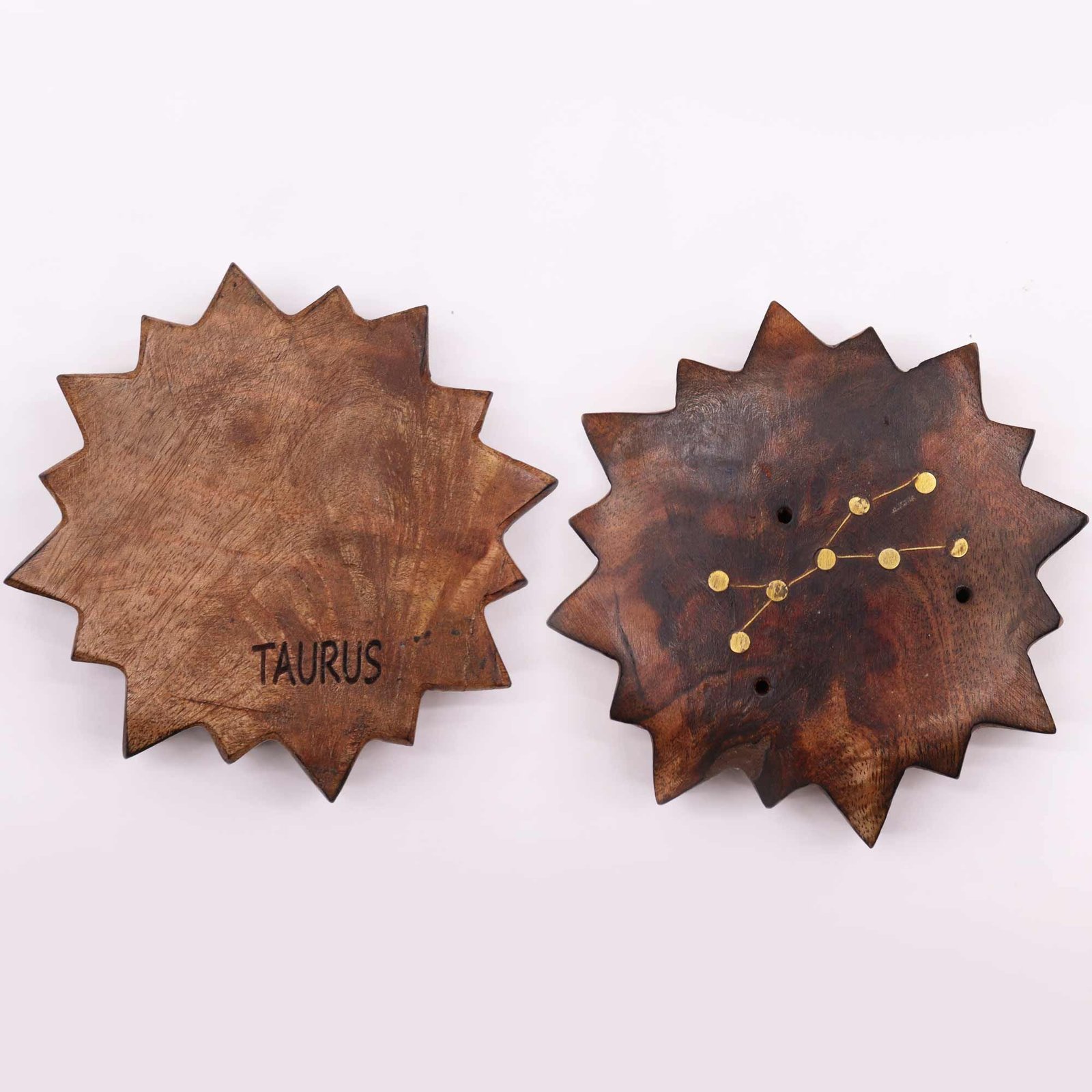 radiant sun zodiac brass incense burner set Radiant Sun Zodiac Brass Incense Burner Set - Image 3