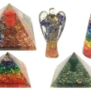 Chakra Harmony Orgonite Pyramid Flower of Life
