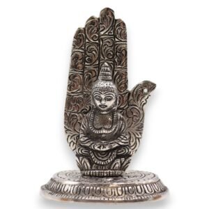 Tranquil Buddha Hand Incense Holder Metal