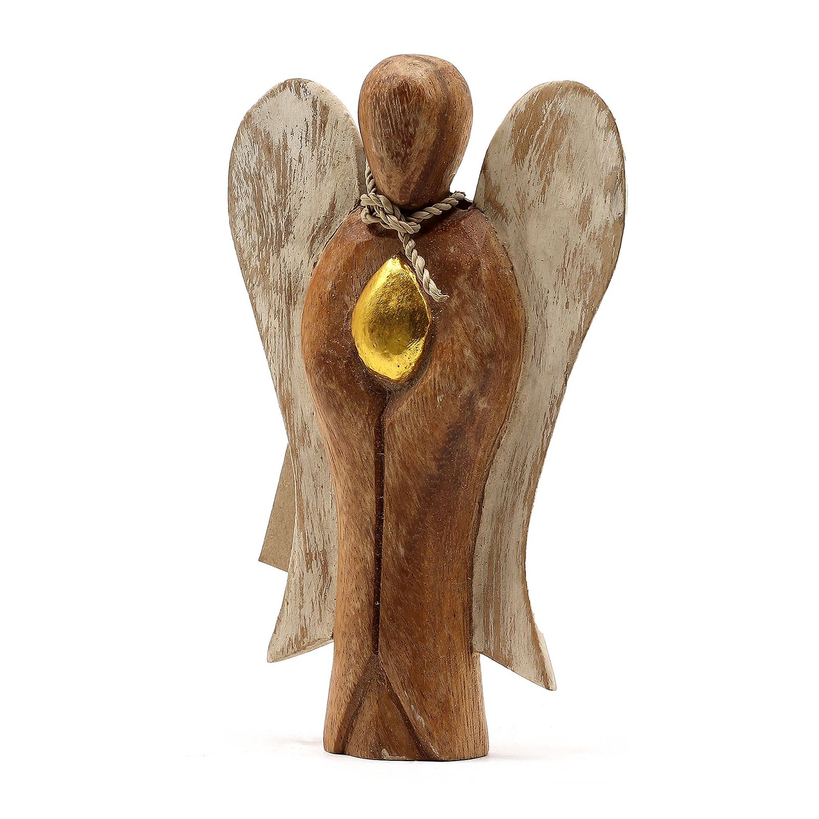 nurturing love guardian angel suar wood 15cm Nurturing Love Guardian Angel Suar Wood 15cm - Image 2