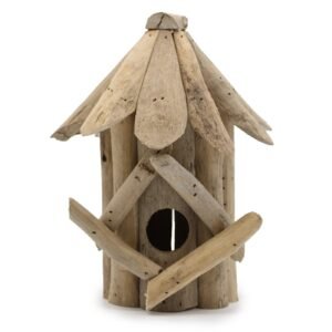 Coastal Haven Driftwood Birdhouse Small