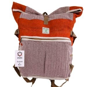 Sunset Rolling Hemp Trekking Backpack Orange